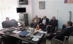 دیدار رئیس و پرسنل مخابرات شهرستان آرادان با بخشدار
